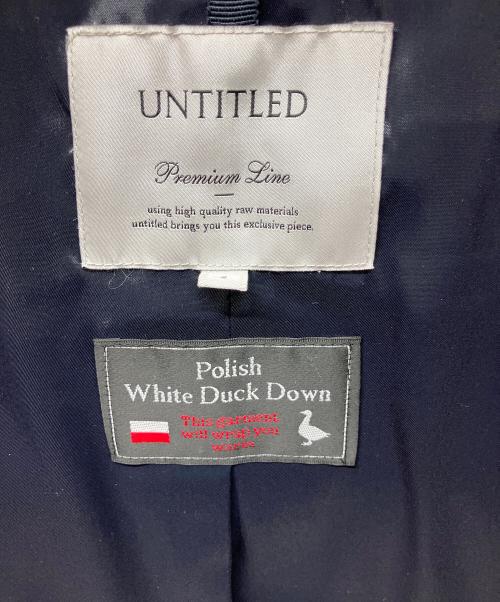 UNTITLED（アンタイトル）UNTITLED (アンタイトル) ダウンコート ネイビー サイズ:Mの古着・服飾アイテム