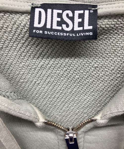 DIESEL（ディーゼル）DIESEL (ディーゼル) パーカー グリーン サイズ:Lの古着・服飾アイテム