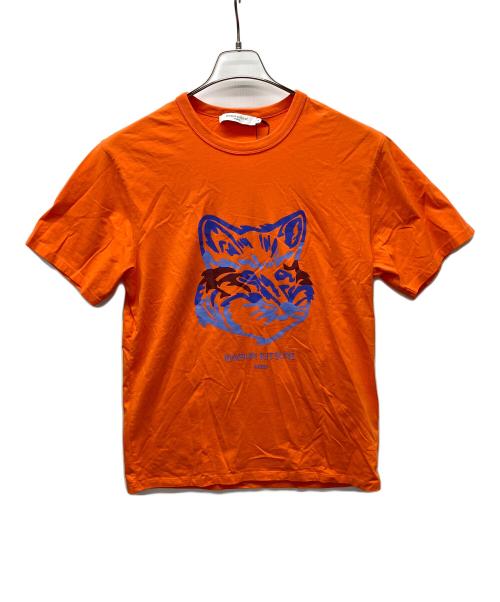 maison kitsune（メゾンキツネ）maison kitsune (メゾンキツネ) 半袖カットソー オレンジ サイズ:Mの古着・服飾アイテム