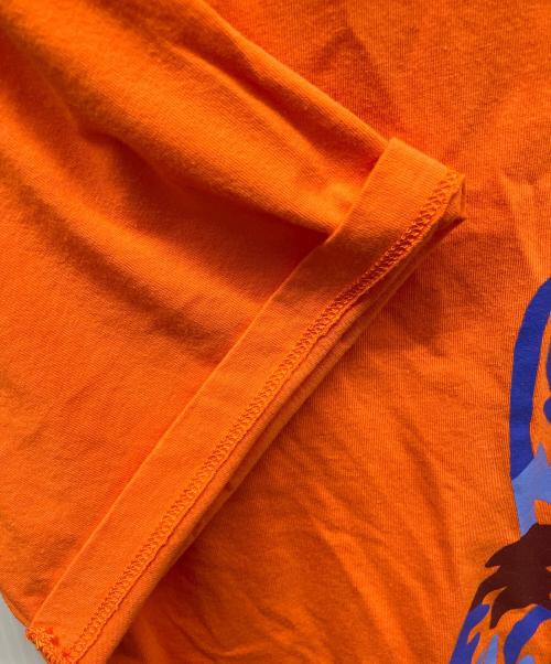 maison kitsune（メゾンキツネ）maison kitsune (メゾンキツネ) 半袖カットソー オレンジ サイズ:Mの古着・服飾アイテム