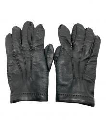 Ferragamo（フェラガモ）の古着「レザーグローブ」｜ブラック
