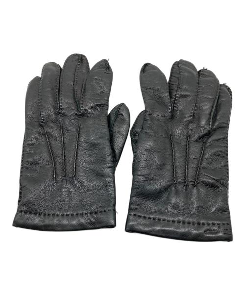 Ferragamo（フェラガモ）Ferragamo (フェラガモ) レザーグローブ ブラックの古着・服飾アイテム