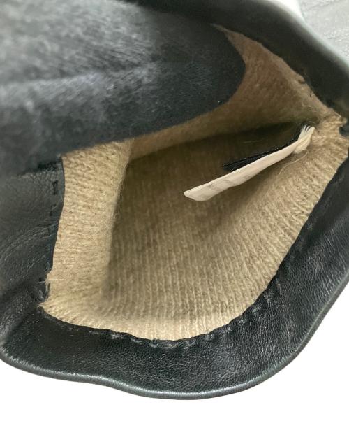 Ferragamo（フェラガモ）Ferragamo (フェラガモ) レザーグローブ ブラックの古着・服飾アイテム