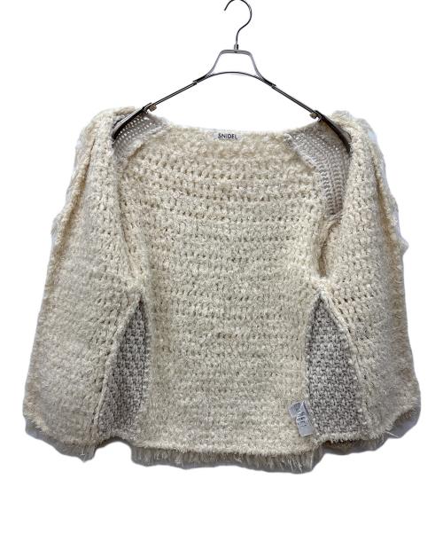 Snidel（スナイデル）Snidel (スナイデル) 薄手カーディガン ホワイト サイズ:Freeの古着・服飾アイテム
