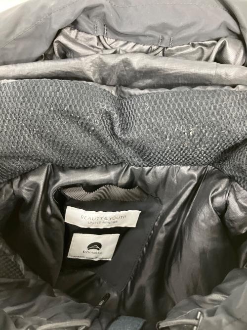 BEAUTY&YOUTH（ビューティーアンドユース）BEAUTY&YOUTH (ビューティーアンドユース) KOMATSU (コマツ) ダウンジャケット ブラック サイズ:Sの古着・服飾アイテム