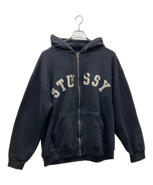 OLD STUSSY（オールドステューシー）OLD STUSSY (オールドステューシー) ジップパーカー ネイビー サイズ:XLの古着・服飾アイテム