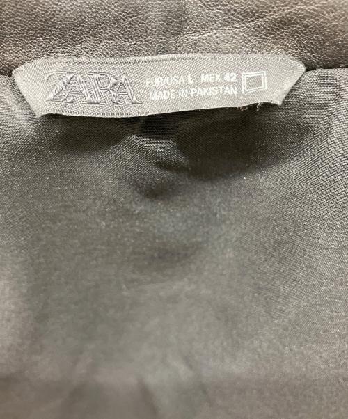 ZARA（ザラ）ZARA (ザラ) レザージャケット ブラック サイズ:Lの古着・服飾アイテム