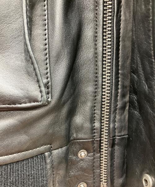 ZARA（ザラ）ZARA (ザラ) レザージャケット ブラック サイズ:Lの古着・服飾アイテム