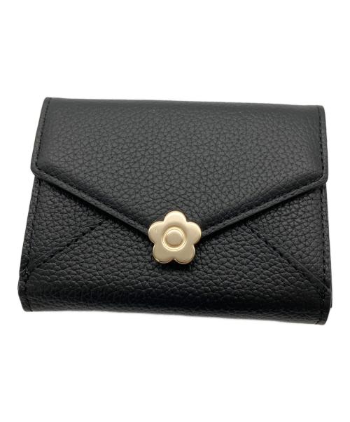 MARY QUANT（マリークヮント）MARY QUANT (マリークヮント) 3つ折り財布 ブラックの古着・服飾アイテム