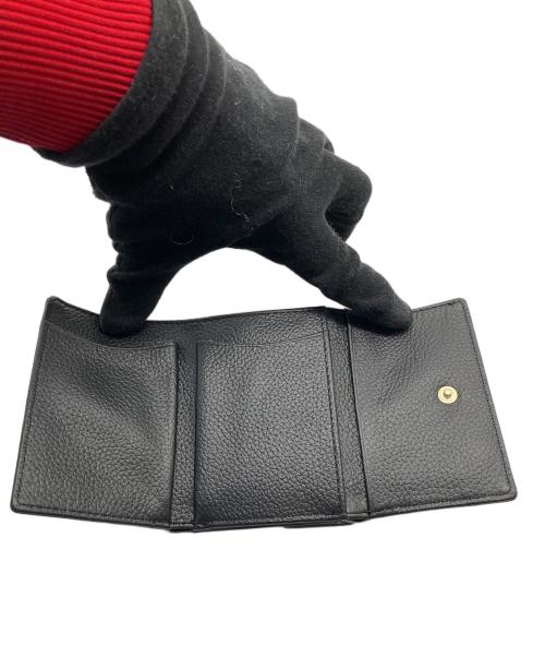 MARY QUANT（マリークヮント）MARY QUANT (マリークヮント) 3つ折り財布 ブラックの古着・服飾アイテム