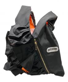 OUTDOOR×Risley（アウトドア×リズレー）の古着「フリルハンドバッグ」｜オレンジ×ブラック