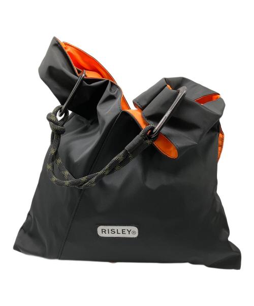 OUTDOOR（アウトドア）OUTDOOR (アウトドア) Risley (リズレー) フリルハンドバッグ オレンジ×ブラックの古着・服飾アイテム
