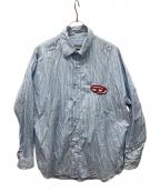 DIESELディーゼル）の古着「長袖シャツ」｜スカイブルー