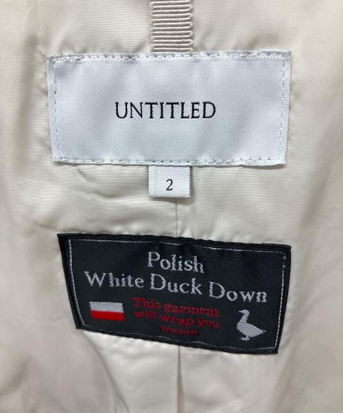 UNTITLED（アンタイトル）UNTITLED (アンタイトル) ダウンジャケット ホワイト サイズ:Mの古着・服飾アイテム