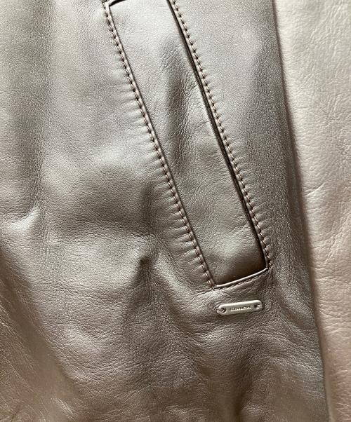 COACH（コーチ）COACH (コーチ) レザージャケット ブラウン サイズ:Lの古着・服飾アイテム