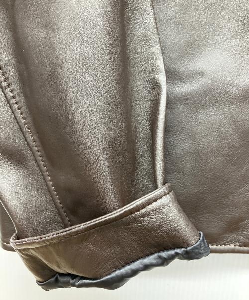COACH（コーチ）COACH (コーチ) レザージャケット ブラウン サイズ:Lの古着・服飾アイテム