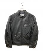 COACHコーチ）の古着「レザー レーサー ジャケット」｜ブラック