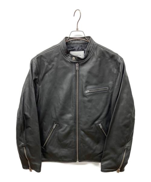 COACH（コーチ）COACH (コーチ) レザー レーサー ジャケット ブラック サイズ:Lの古着・服飾アイテム