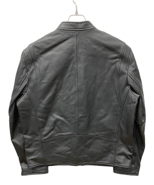 COACH（コーチ）COACH (コーチ) レザー レーサー ジャケット ブラック サイズ:Lの古着・服飾アイテム