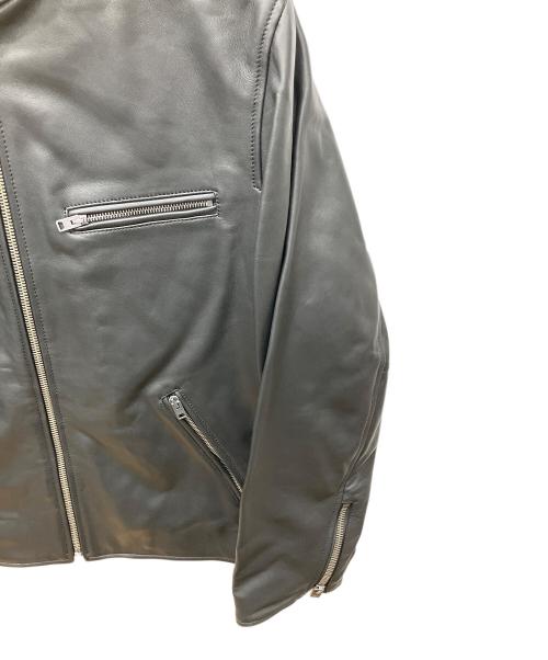 COACH（コーチ）COACH (コーチ) レザー レーサー ジャケット ブラック サイズ:Lの古着・服飾アイテム