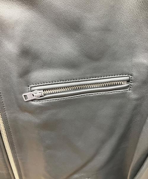 COACH（コーチ）COACH (コーチ) レザー レーサー ジャケット ブラック サイズ:Lの古着・服飾アイテム