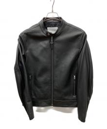 COACH（コーチ）の古着「レザーレーサー」｜ブラック