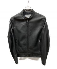 中古・古着通販】COACH (コーチ) レザージャケット ブラック サイズ:XS