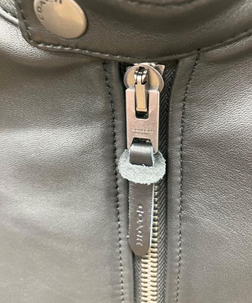 COACH（コーチ）COACH (コーチ) レザーレーサー ブラック サイズ:Lの古着・服飾アイテム