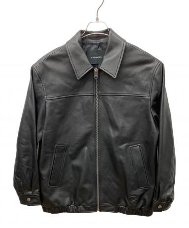中古・古着通販】COACH (コーチ) レザージャケット ブラック サイズ:M