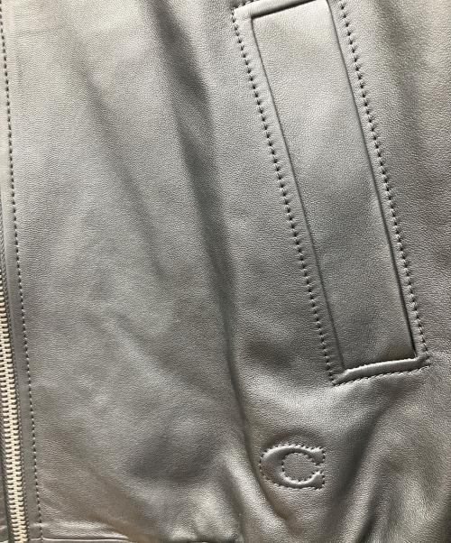 COACH（コーチ）COACH (コーチ) レザージャケット ブラック サイズ:Mの古着・服飾アイテム