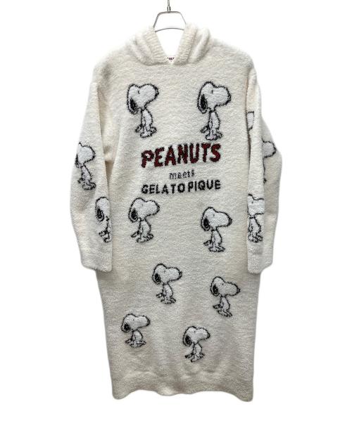 gelato pique（ジェラートピケ）gelato pique (ジェラートピケ) ルームウェアワンピース ホワイト サイズ:ONEの古着・服飾アイテム