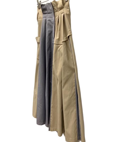 furfur（ファーファー）furfur (ファーファー) 切替スカート ベージュ サイズ:Freeの古着・服飾アイテム