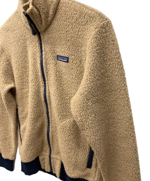 Patagonia（パタゴニア）Patagonia (パタゴニア) フリースジャケット ベージュ×ネイビー サイズ:XSの古着・服飾アイテム