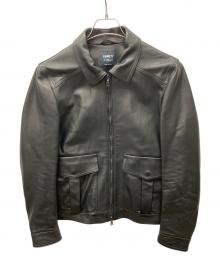 EMMETI（エンメティ）の古着「レザージャケット」｜ブラック