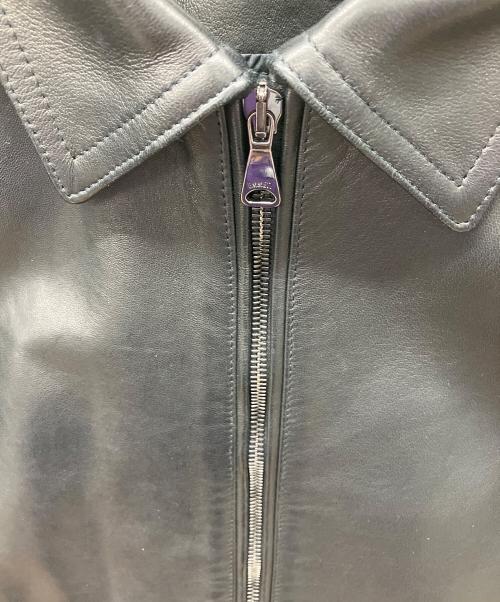 EMMETI（エンメティ）EMMETI (エンメティ) レザージャケット ブラック サイズ:44の古着・服飾アイテム