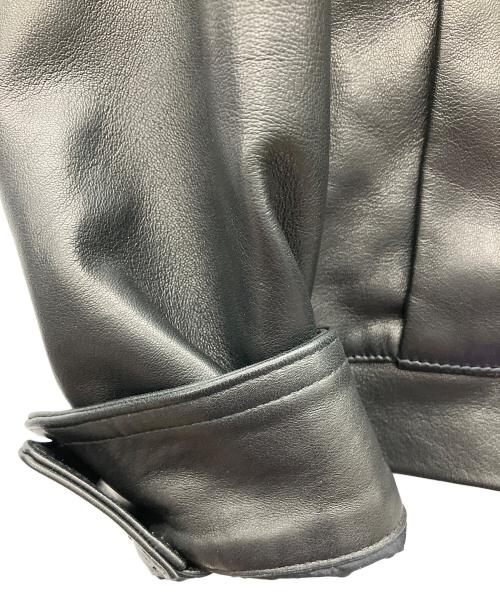 EMMETI（エンメティ）EMMETI (エンメティ) レザージャケット ブラック サイズ:44の古着・服飾アイテム