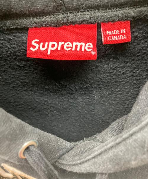 SUPREME（シュプリーム）SUPREME (シュプリーム) Perforated Leather Hooded Sweatshirt ブラック サイズ:Medium0の古着・服飾アイテム