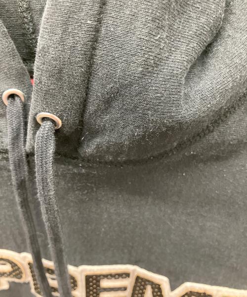 SUPREME（シュプリーム）SUPREME (シュプリーム) Perforated Leather Hooded Sweatshirt ブラック サイズ:Medium0の古着・服飾アイテム