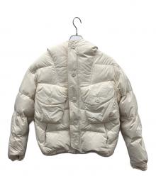 FRIZM WORKS（フリズムワークス）の古着「ダウンジャケット」｜ベージュ
