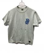 Deluxewareデラックスウェア）の古着「半袖カットソー」｜ブルー