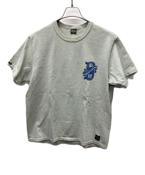 Deluxeware（デラックスウェア）Deluxeware (デラックスウェア) 半袖カットソー ブルー サイズ:Mの古着・服飾アイテム