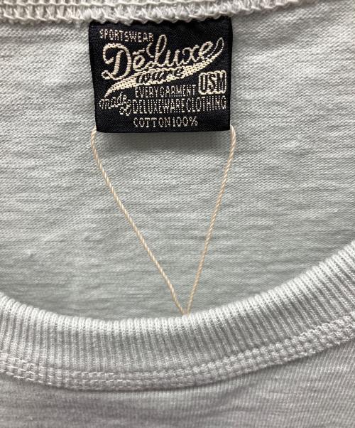 Deluxeware（デラックスウェア）Deluxeware (デラックスウェア) 半袖カットソー ブルー サイズ:Mの古着・服飾アイテム