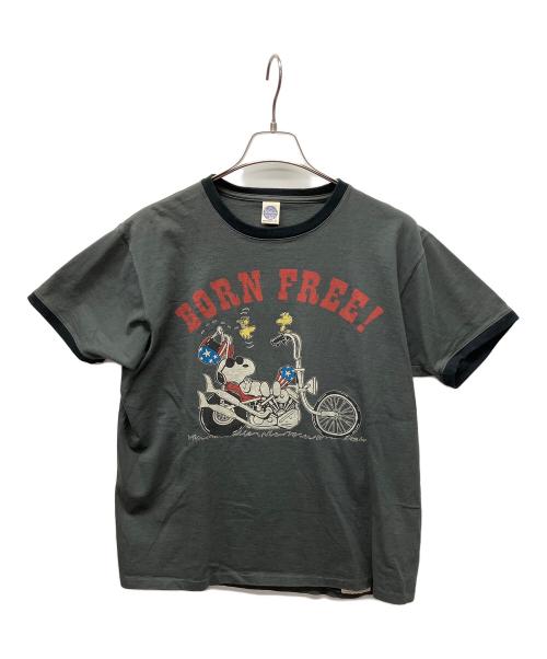 TOYS MCCOY（トイズマッコイ）TOYS MCCOY (トイズマッコイ) PEANUTS (ピーナッツ) 半袖カットソー グレー サイズ:XLの古着・服飾アイテム