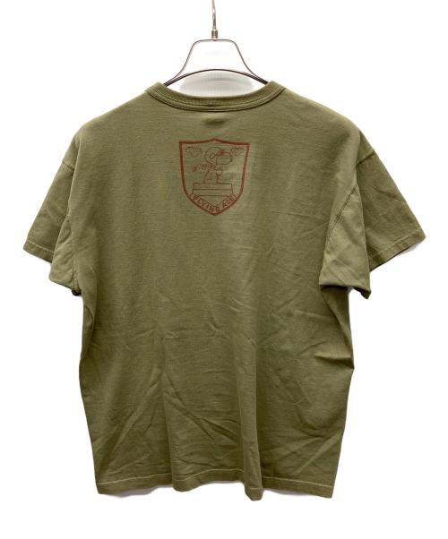 TOYS MCCOY（トイズマッコイ）TOYS MCCOY (トイズマッコイ) PEANUTS (ピーナッツ) 半袖カットソー オリーブ サイズ:XLの古着・服飾アイテム