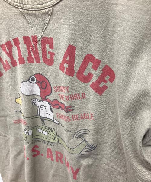 TOYS MCCOY（トイズマッコイ）TOYS MCCOY (トイズマッコイ) PEANUTS (ピーナッツ) 半袖カットソー オリーブ サイズ:XLの古着・服飾アイテム