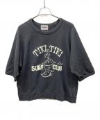 WEIRDOウィアード）の古着「半袖スウェット」｜ブラック