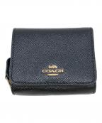 COACHコーチ）の古着「3つ折り財布」｜ブラック