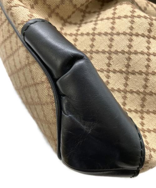 GUCCI（グッチ）GUCCI (グッチ) 2WAYバッグ ブラック×ベージュの古着・服飾アイテム