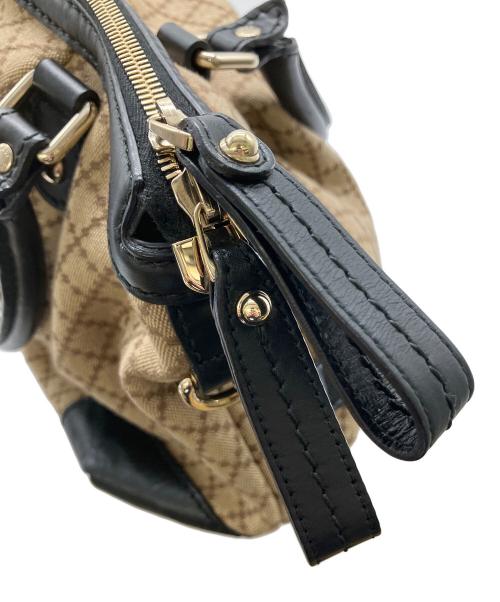 GUCCI（グッチ）GUCCI (グッチ) 2WAYバッグ ブラック×ベージュの古着・服飾アイテム