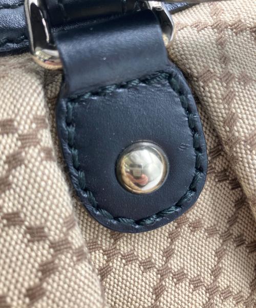 GUCCI（グッチ）GUCCI (グッチ) 2WAYバッグ ブラック×ベージュの古着・服飾アイテム